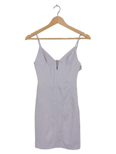 ZARA Damen Trägerkleid Bustier Optik Lila Gr. S/36 Cocktailkleid