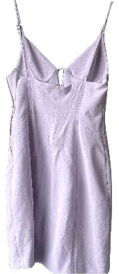 ZARA Damen Trägerkleid Bustier Optik Lila Gr. S/36 Cocktailkleid