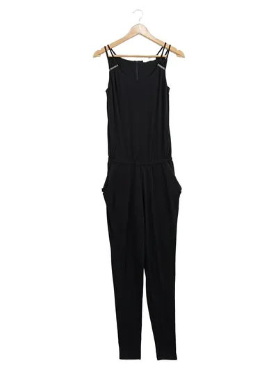 Michael Kors Damen Jumpsuit Overall Schwarz Gr. XL Träger Elegant