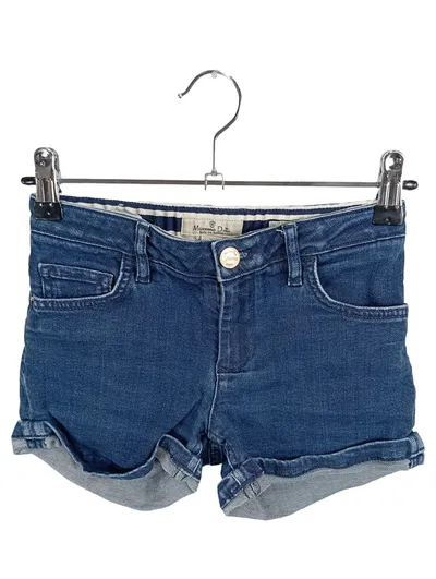 Massimo Dutti Jeans Shorts Kinder Mädchen Gr. 122 7-8 Jahre Blau Denim
