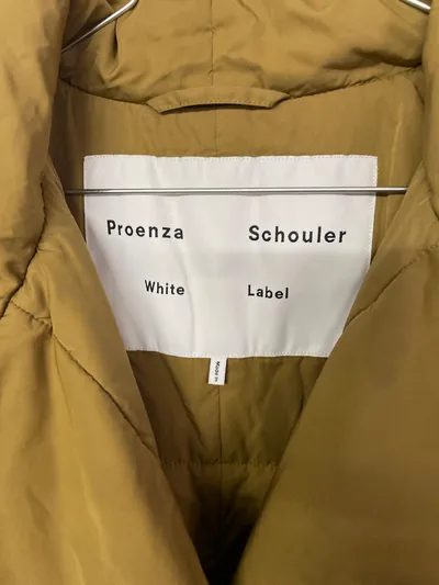 Proenza Schouler White Label Steppmantel Damen Gr. S Beige Oversized