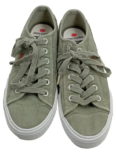 Dockers by Gerli Sneaker Low Damen Gr. 40 Grün Canvas Schnürer