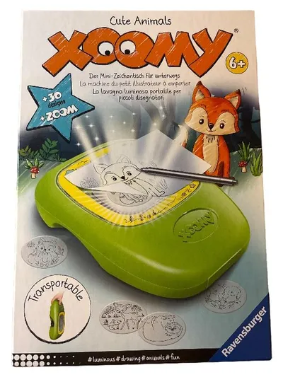 Ravensburger Xoomy Cute Animals Mini-Zeichentisch Grün Zeichenset Kinder