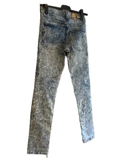 Cheap Monday Damen Skinny Jeans 28/32 Blau Acid Wash Retro