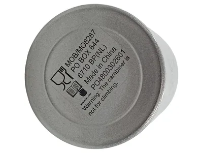 Kinder Trinkflasche Aluminium Piraten Motiv Silber 500ml Karabiner