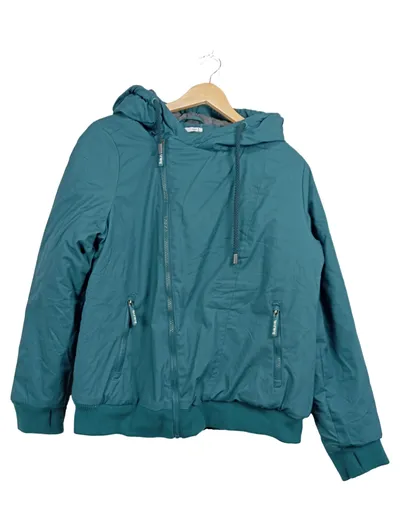 Sublevel Damen Jacke Kapuzenjacke Gr. L Petrol Casual Leichte Jacke