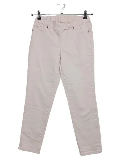 MADELEINE Stoffhose Damen M 38 Rosa Gummizug Baumwolle Stretch