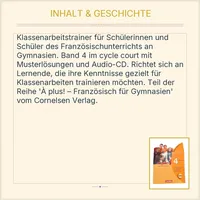 À plus! 4 cycle court Klassenarbeitstrainer Cornelsen Französisch Gymnasium 3