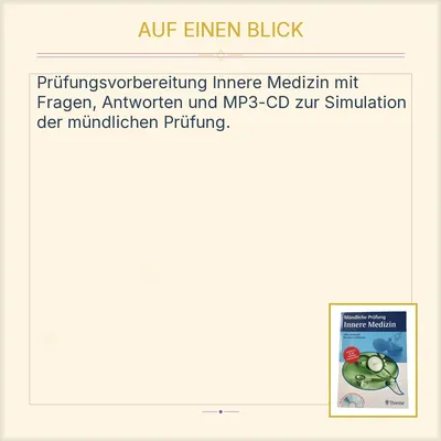 Mündliche Prüfung Innere Medizin Hellmich Thieme Fachbuch mit MP3-CD