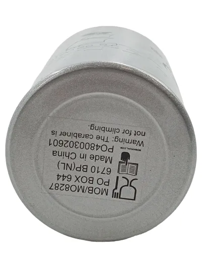 Trinkflasche Aluminium Pirat Seeklause 500ml Silber Karabiner Kinder