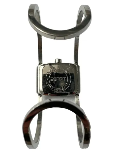 Esprit Damen Armbanduhr Manschette Silber Edelstahl Hellblau