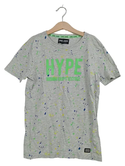 Cars Jeans Kinder T-Shirt Hype Denim Gr. 12/146 Grau Streetwear