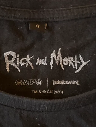Rick and Morty Damen T-Shirt Schwarz Gr. S Fan-Shirt Print