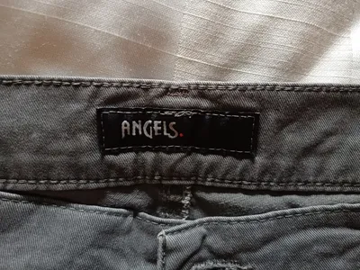 ANGELS Damen Jeans Straight Leg Gr. 46 W38 L30 Grau