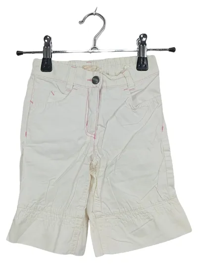 Sanetta Mädchen Shorts Gr. 98 Weiß Limited Edition Baumwolle
