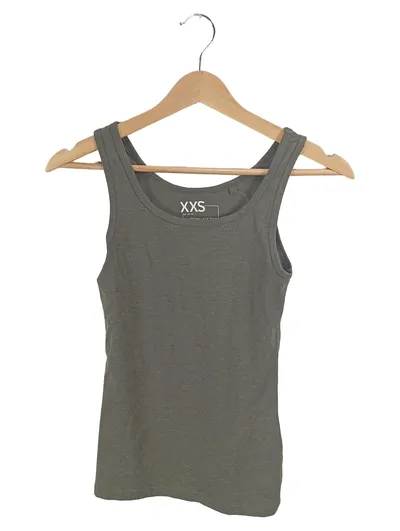 FB SISTER Damen Tanktop Top Gr. XS Oliv Basic Ärmellos