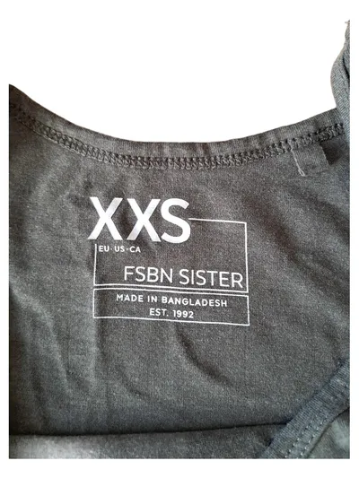 FB SISTER Damen Tanktop Top Gr. XS Oliv Basic Ärmellos