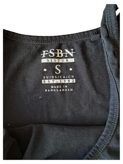 Fishbone FSBN Sister Damen Tanktop Basic Schwarz Gr. S Ärmellos