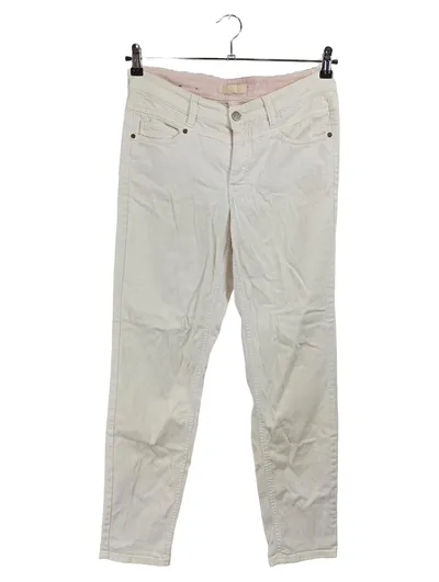 Cambio Damen Jeans Regular Fit Push Größe 40 Beige Baumwolle