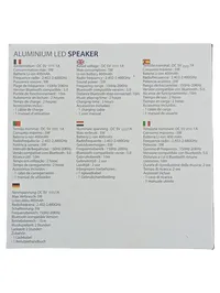 Blaupunkt Aluminium LED Speaker 5W Bluetooth 5.0 Tragbarer Lautsprecher 5