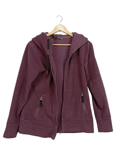 Icepeak Damen Fleecejacke Kapuze Gr. 38 M Lila Outdoor Jacke