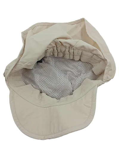 Jack Wolfskin Outdoor Hut Sonnenhut Größe S Beige Nackenschutz