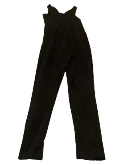 WALG Damen Jumpsuit Schwarz Gr. 36/S Elegant V-Ausschnitt Party