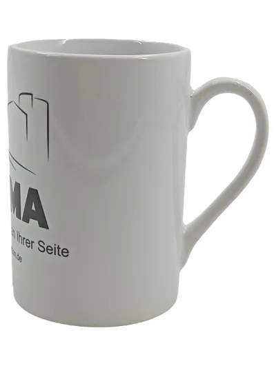 ULMA Construction Werbe-Tasse Porzellan Weiß 300ml Kaffeetasse