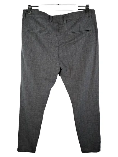 GABBA Anzughose Herren Grau Slim Fit Größe L Business Chino