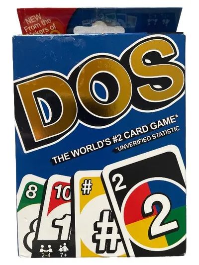 Mattel DOS Kartenspiel The World's #2 Card Game ab 7 Jahre 2-4 Spieler