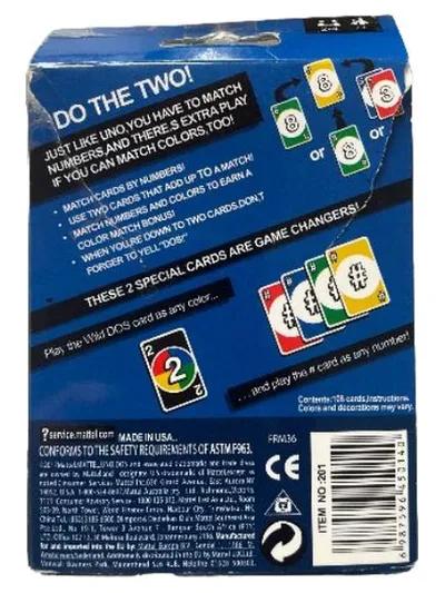 Mattel DOS Kartenspiel The World's #2 Card Game ab 7 Jahre 2-4 Spieler