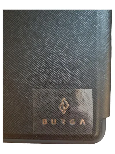 BURGA Tablet Schutzhülle Sterne Motiv Schwarz Bordeaux 12,6 Zoll