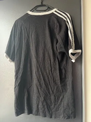 Adidas Originals Herren T-Shirt Gr. M Schwarz 3-Streifen Trefoil Logo