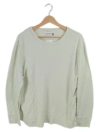 Nowadays Herren Langarm Pullover Gr. M Mintgrün Basic Baumwolle 1