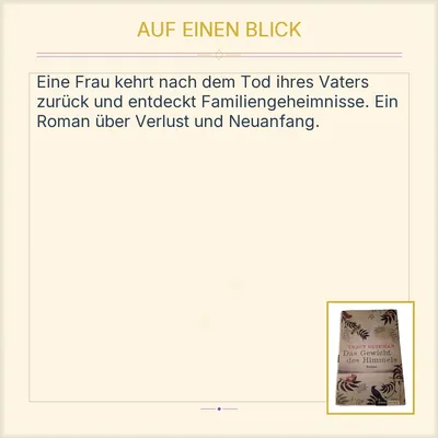 Das Gewicht des Himmels - Tracy Guzeman - Roman - Diana Verlag