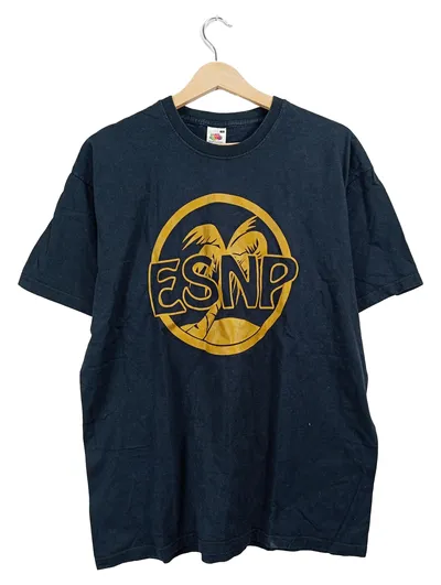Fruit of the Loom Herren T-Shirt ESNP Logo Print Schwarz Gr. L