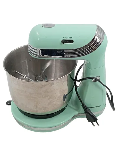 GOURMETmaxx XJ-13406 Küchenmaschine Retro Türkis 5L Edelstahlschüssel