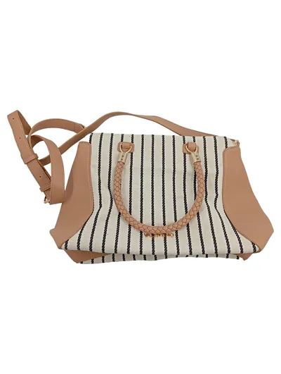 Valentino Mario Valentino Henkeltasche Damen Beige Gestreift Maritim