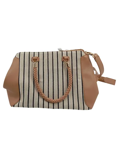 Valentino Mario Valentino Henkeltasche Damen Beige Gestreift Maritim