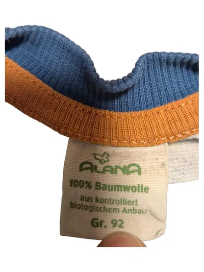ALANA Kinder Pullover Baustellenmotiv Bio-Baumwolle Gr. 92 Blau
