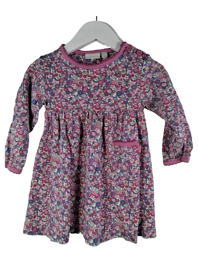 JoJo Maman Bébé Mädchen Kleid Blumenmuster Rosa 18-24 Monate 86