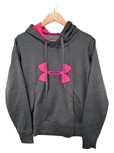 Under Armour Damen Kapuzenpullover Hoodie Grau Pink ColdGear Gr. S
