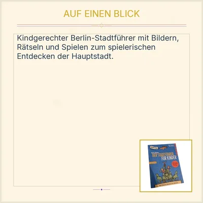Berlin entdecken - Der Stadtführer für Kinder Nicolai Verlag Reiseführer