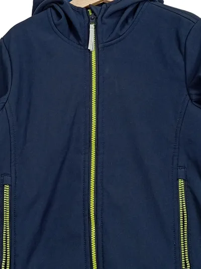CMP Kinder Softshelljacke Gr. 128 Navy Blau Kapuze Outdoor