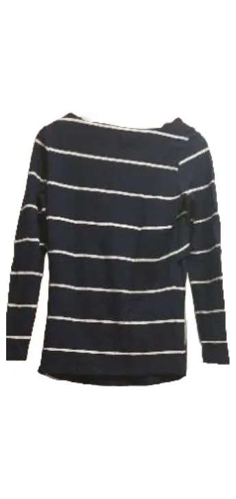 Noppies Umstandsshirt Langarm Damen Gr. S Blau Weiß Gestreift Maritim