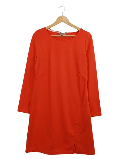 Comma Casual Identity Damen Kleid Langarm Orange Gr. 38 Jerseykleid