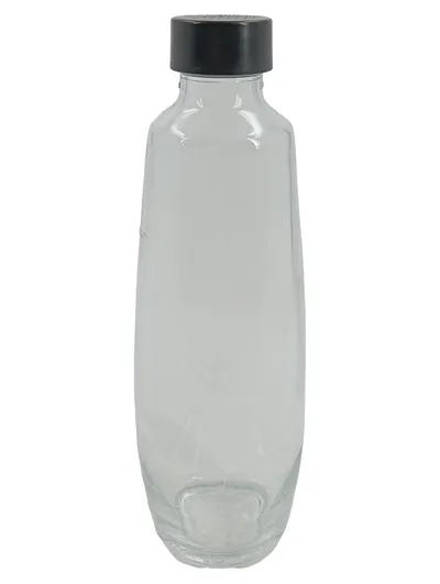 SodaStream Glasflasche 0,6L Trinkflasche Glas transparent 28cm