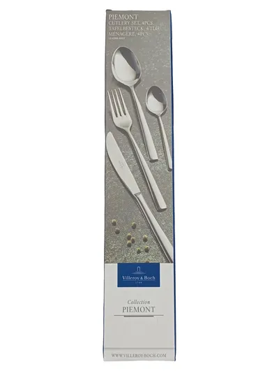 Villeroy & Boch PIEMONT Tafelbesteck Set 4-teilig Edelstahl Silber