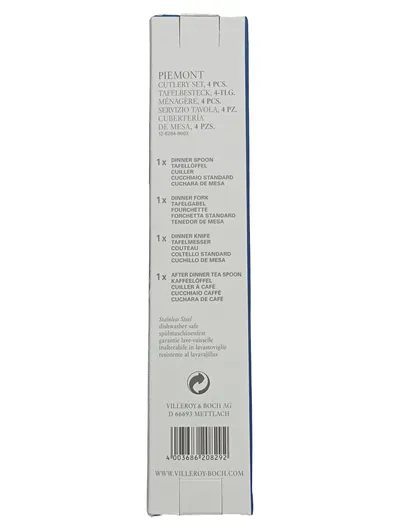 Villeroy & Boch PIEMONT Tafelbesteck Set 4-teilig Edelstahl Silber