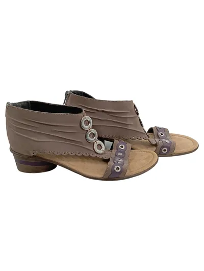 Rieker Sandaletten Damen Gr. 39 Braun Leder Komfort Sommer Schuhe